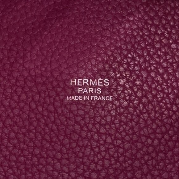 HERMES Picotin Lock Size GM Taurillon Clemence Rose Purple - Picture 7 of 14